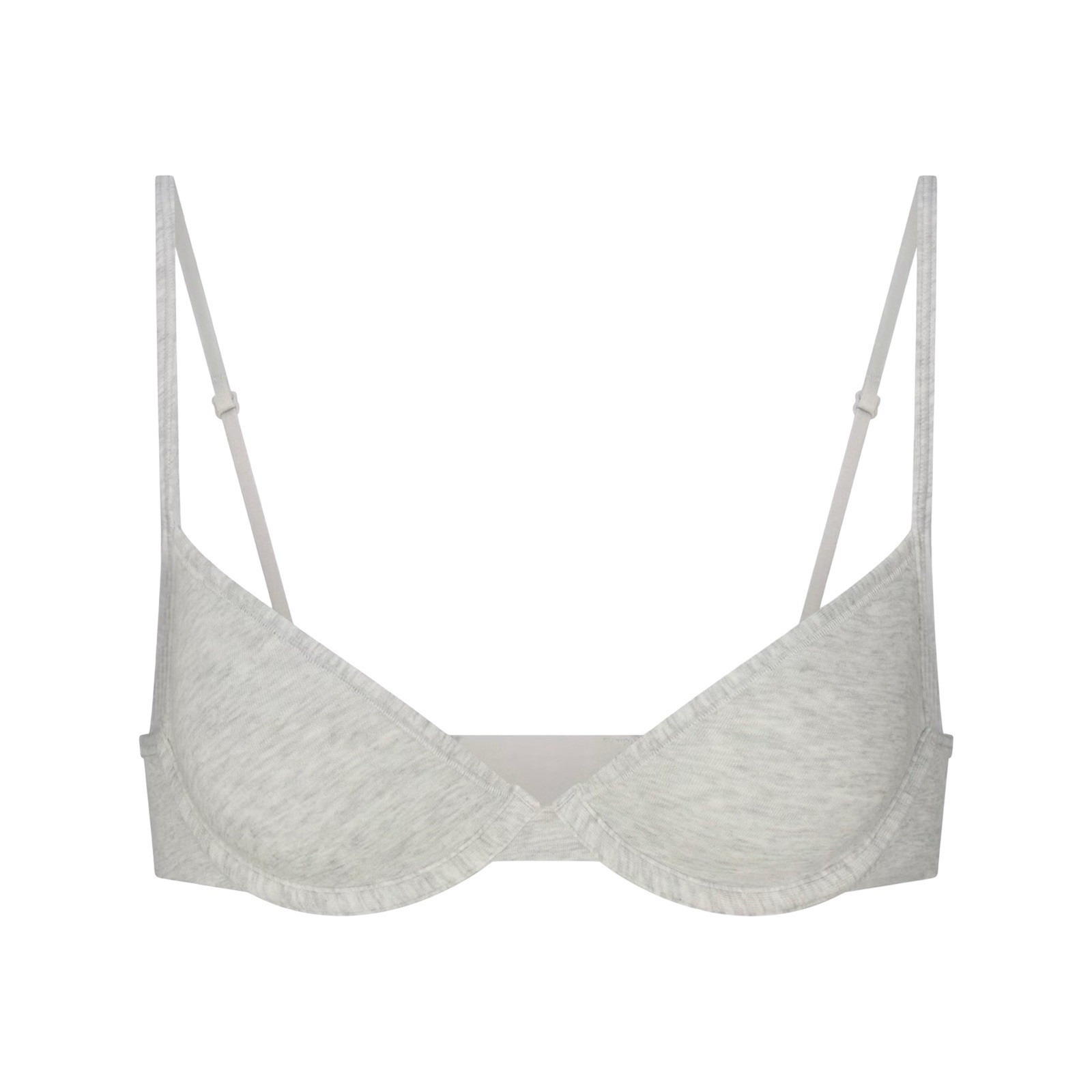 Skims Unlined Demi Bra Light Heather Gray 38dd Nwot